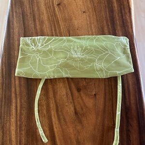 Small Green Floral Bikini Bandeau
